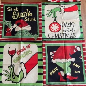 4pc Grinch Pillowcase Set