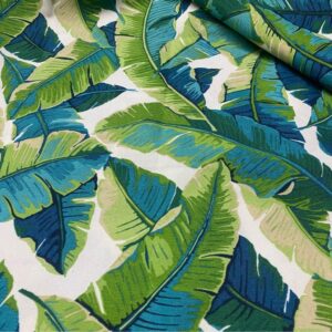 2pc Richloom Solarium Balmoral Opal Leaf Outdoor Fabric