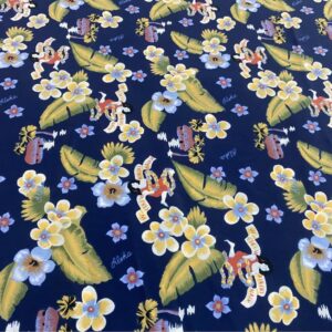 6pc Navy Hawaiian Fabric Bundle