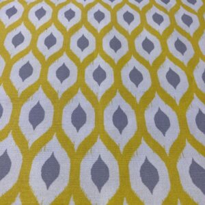 3pc Yellow, Grey, White Fabric