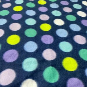 2 Yards Polka Dot Fleece Fabric