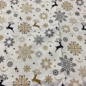 1.5 Yard Reindeer Cotton Fabric