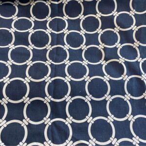 2.6 Yards Premier Prints Navy Nautical Geometric Outdoor Fabric