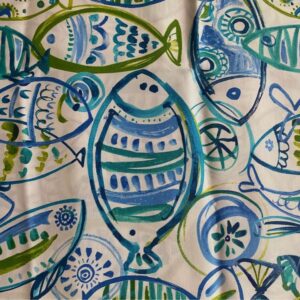 3pc Richloom Solarium Cast Ocean Outdoor Fabric