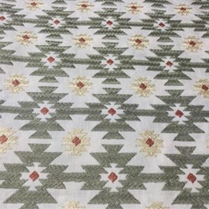 2.5 Yards Embroidered Cotton Blend Fabric