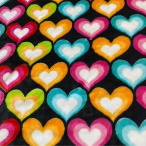 1.2 Yard Heart Fleece Fabric