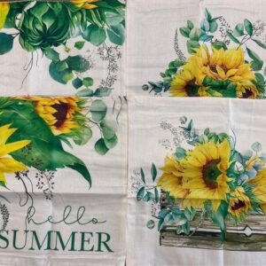 4pc Hello Summer Pillow Covers