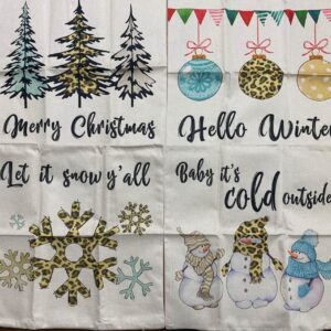 4pc Christmas Pillow Covers