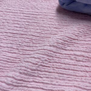Pink Terry Cotton Chenille Fabric