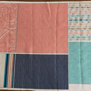 1 Panel (3 pillow pattern) Martha Stewart Lily Pond Panel Pillow Layout Seagrass Basketweave Fabric