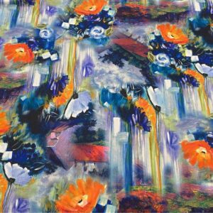 Just under 1 yard - Scuba Neoprene Fabric