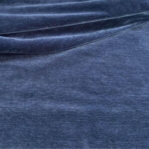 2pc Navy Chenille Velvet Upholstery Fabric (5.6 yards)