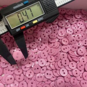 25pk Baby Pink Two Hole Buttons