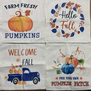 4pc Fall Pillow Covers