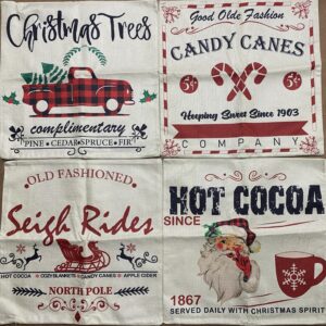 4pc Christmas Pillow Covers