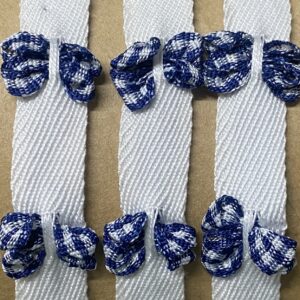 Sold By The Yard - Blue & White Floral Trim
