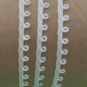 Sold By The Yard - 1/8” Off White Loop Trim