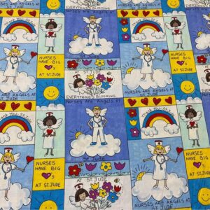 3 Yards St. Jude Nurses Cotton Fabric