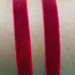 18 Yards - 3/8” Red Velvet Trim