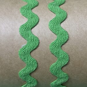 Sold By The Yard - 1/2” Grass Green Rick Rack