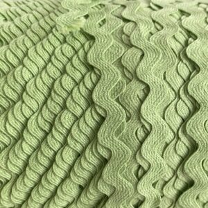 Sold By The Yard - 3/8” Nile Green Rick Rack