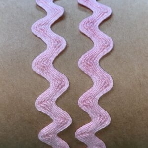 Sold By The Yard - 1/2” Baby Pink Rick Rack