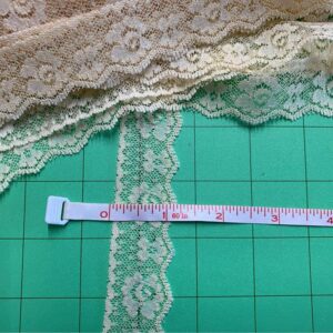 79 Piece Beige Lace Embellishment Strips