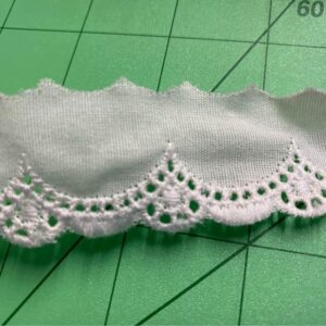 56 Yards - 1-1/4” White Trim