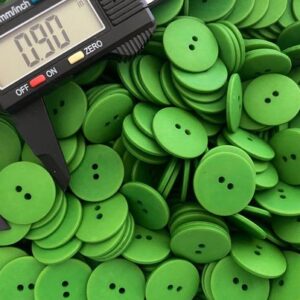 10pk Green Two Hole Buttons