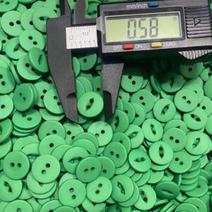 10pk Menta Green Two Hole Button